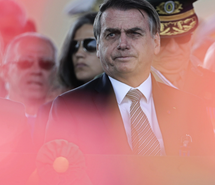 Jair Bolsonaro, som efter att ha överlevt knivdådet blev vald till Brasiliens president.