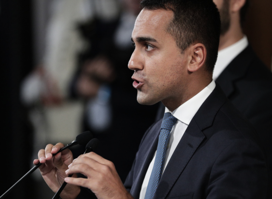 Femstjärnerörelsens partiledare Luigi di Maio.