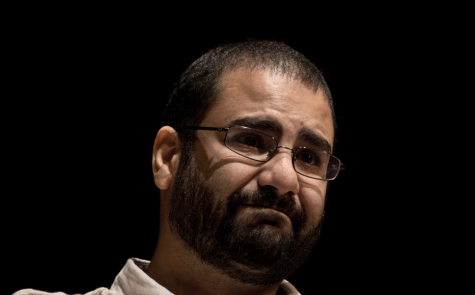 Foto: Nariman El-Mofty/AP/TTDen kände egyptiske demokratiaktivisten Alaa Abdel Fattah på en bild från 2014.