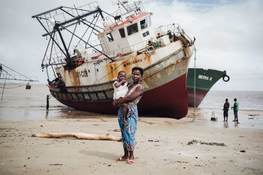 Mozambique efter cyklonen Idai.