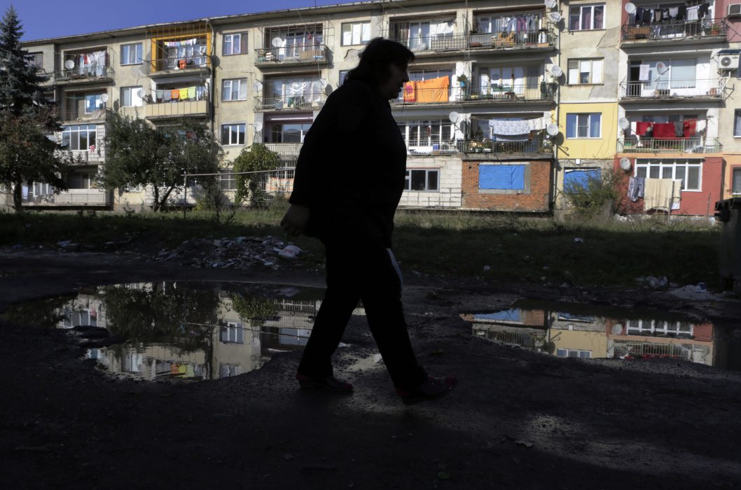 Ett bostadsområde i Sofia, Bulgarien.