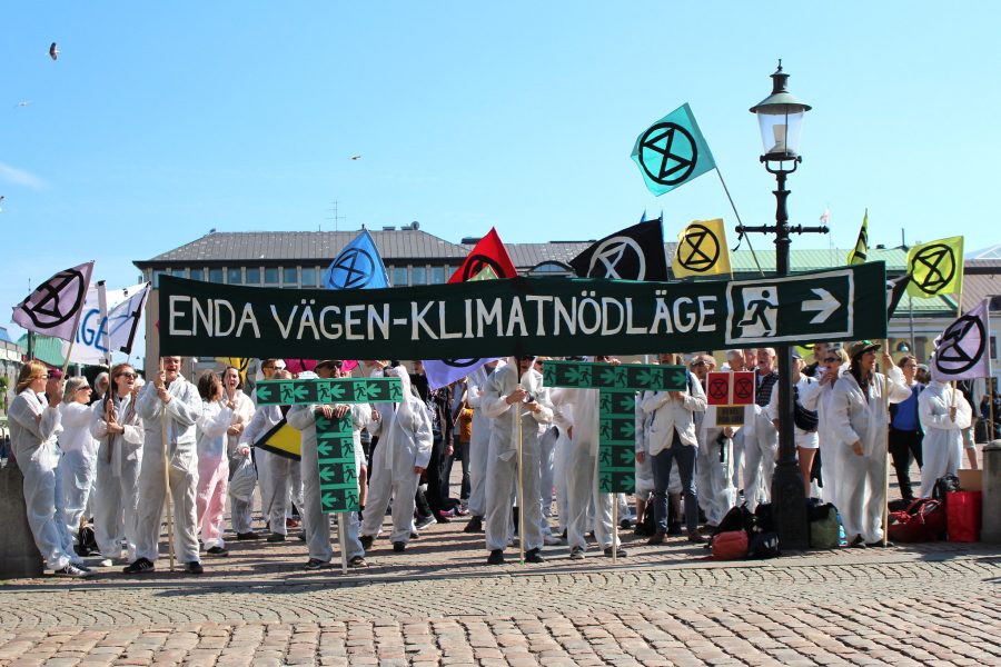 Arkivfoto från klimataktion i Göteborg tidigare i år.