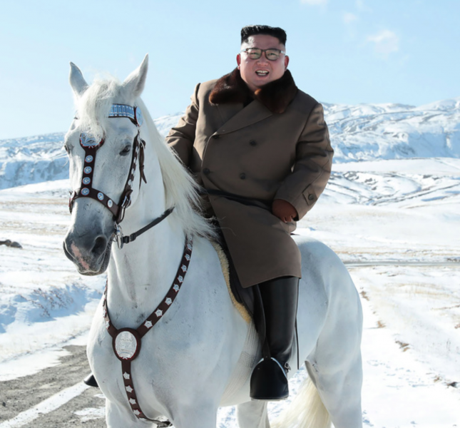 Ett propagandafoto på Nordkoreas ledare Kim Jong-Un, publicerat tidigare i oktober.
