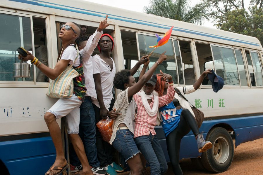 Deltagare i en Pride-festival i Entebbe i Uganda för ett par år sen.