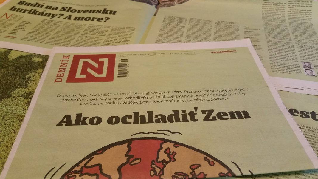 Den slovakiska tidningen Dennik N.