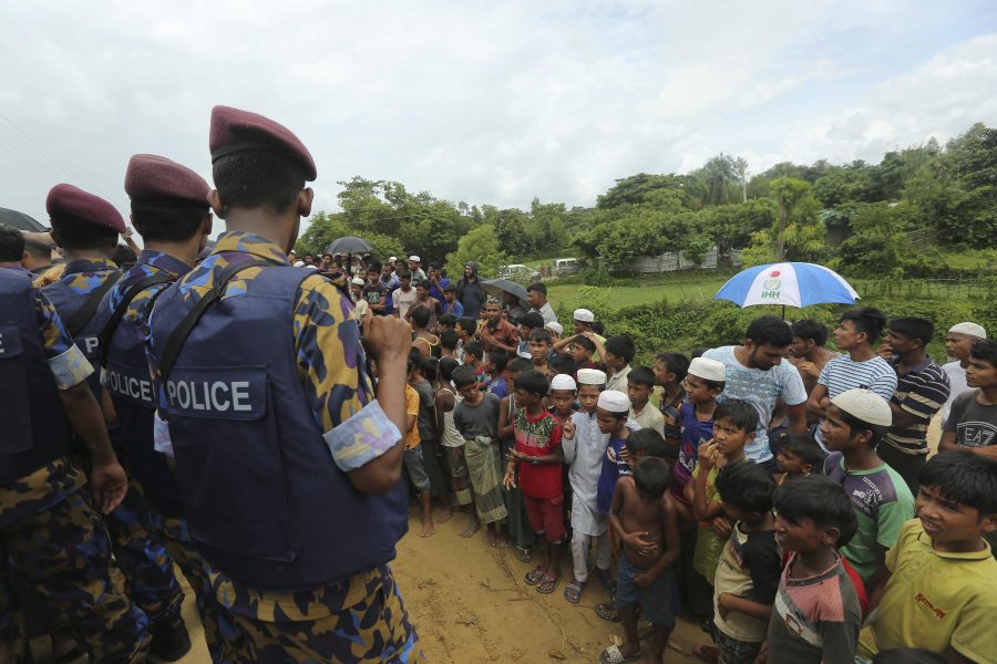 Rohingyaflyktingar i lägret Nayapara i Cox's Bazar, Bangladesh, i augusti 2019.