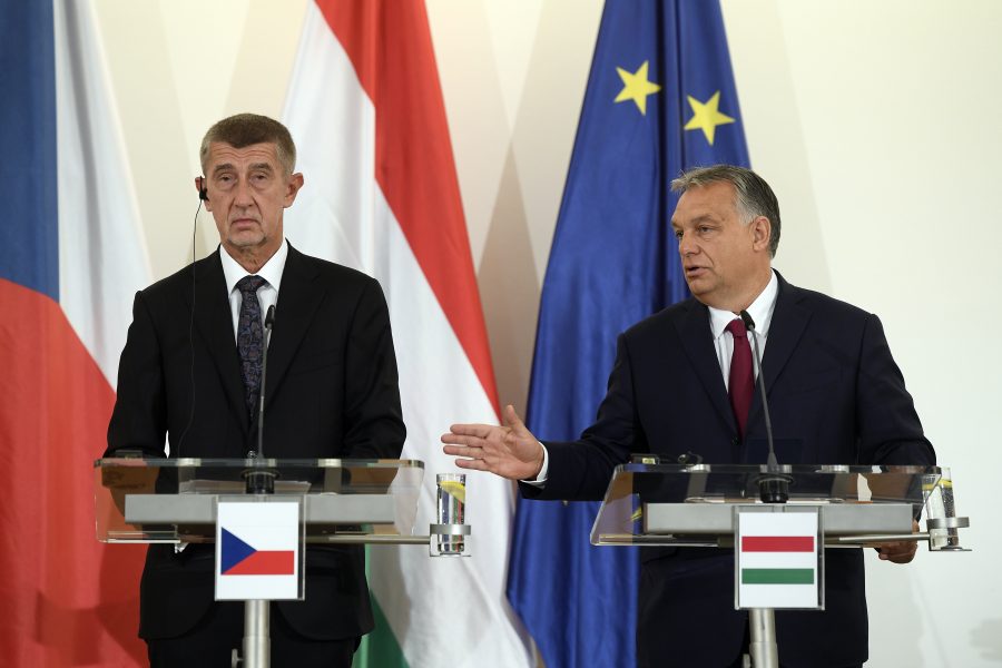 Tjeckiens premiärminister Andrej Babis och Ungerns Viktor Orbán kämpar för en EU-budget med mer pengar i regionalstöd.