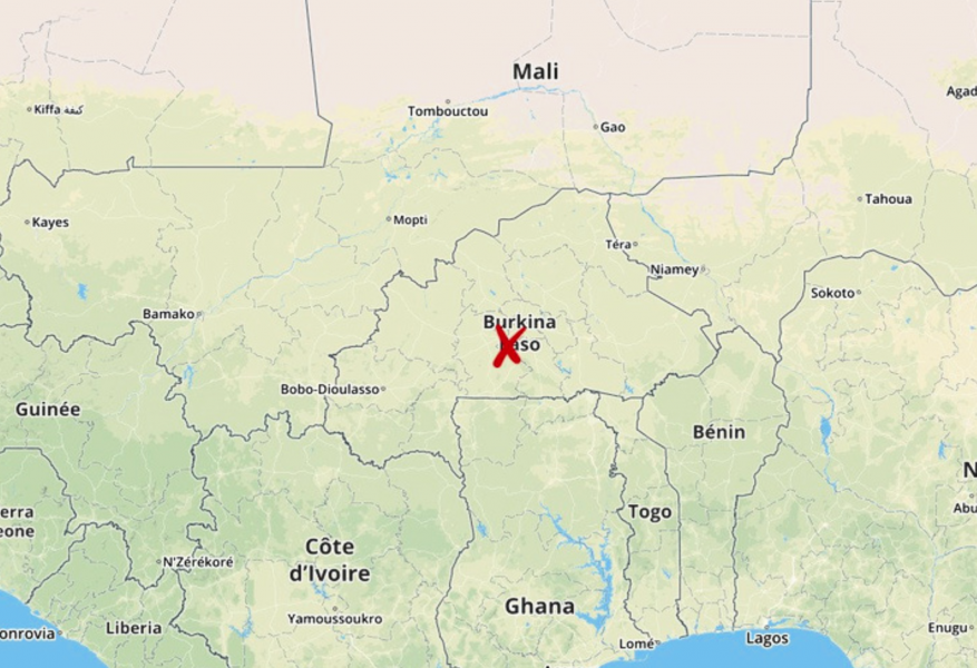 Burkina Faso i Västafrika.