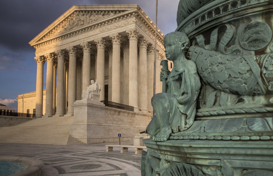 Högsta domstolen i Washington DC i USA.