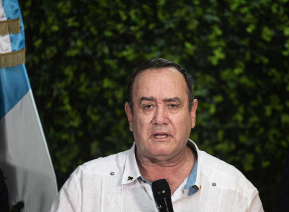 Guatemalas tillträdande president Alejandro Giammatte.