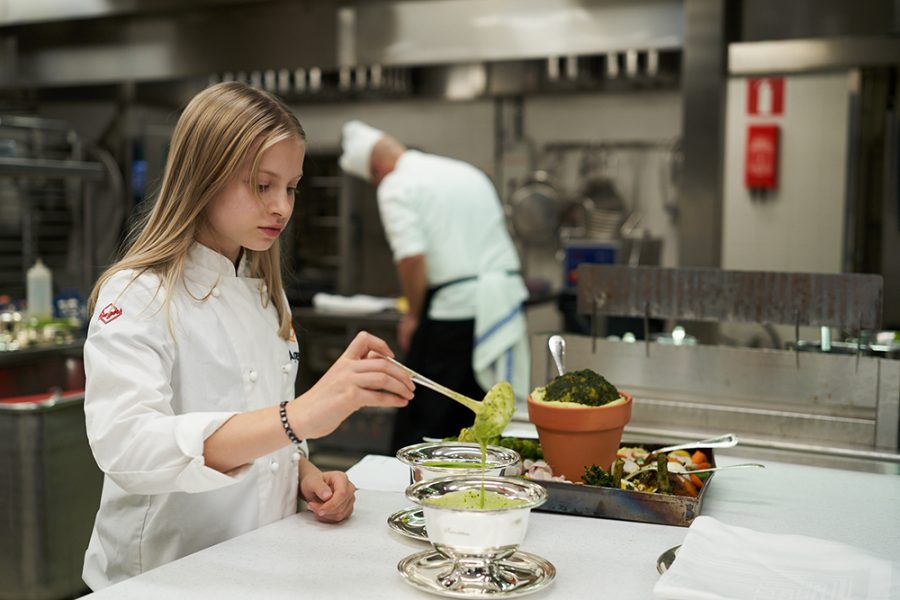 Agnes Fredriksson har varit med och tagit fram den helt växtbaserade menyn till utdelningen av Children's climate prize.