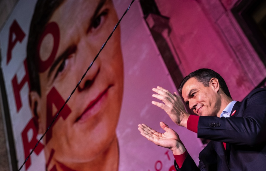 PSOE, lett av Pedro Sánchez, förlorar mandat, men väntas som största parti ändå försöka bilda regering.