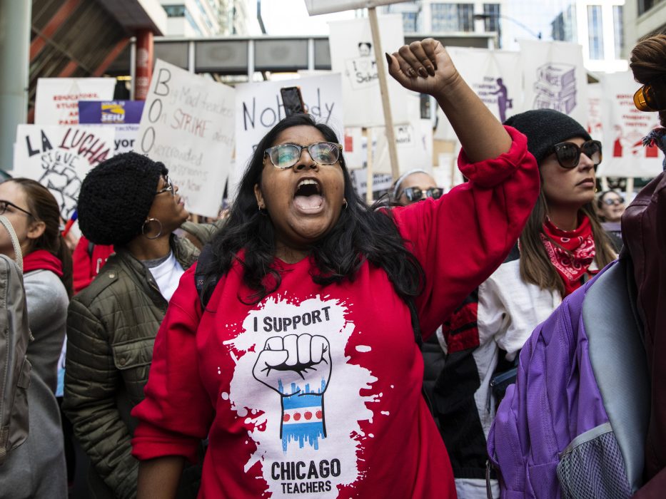 Tusentals Chicago Teachers Union-medlemmar deltog i den elva dagar långa strejken.