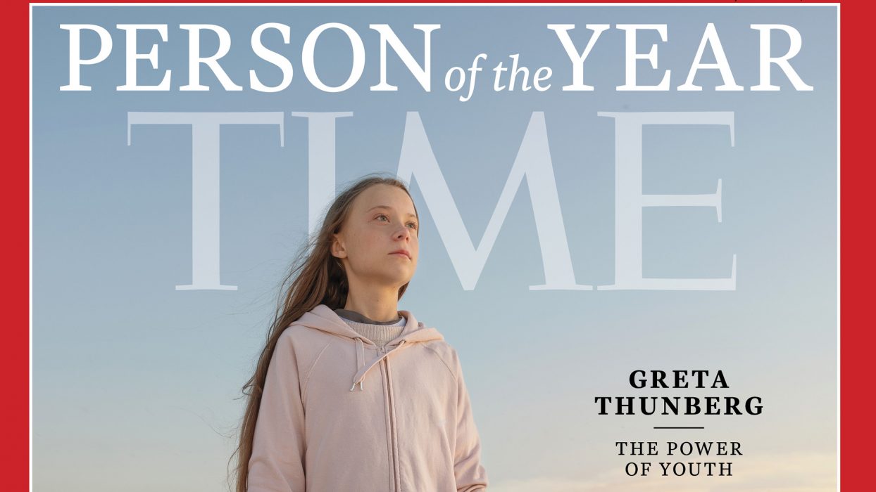 This photo provided by Time magazine shows Greta Thunberg, who has been named Times youngest person of the year on Wednesday, Dec. 11, 2019. The media franchise said Wednesday on its website that Thunberg is being honored for work that transcends backgrounds and borders. (Time via AP) NYDK301 Klimataktivisten Greta Thunberg har utnämnts till årets person av amerikanska Time