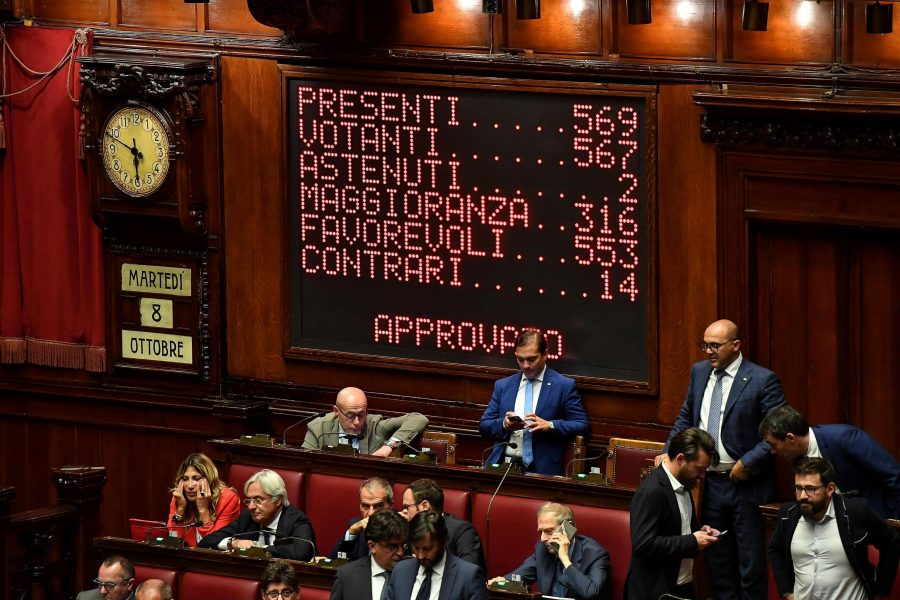 När parlamentets underhus, deputeradekammaren, röstade om reformen i oktober sade 553 ledamöter ja och 14 nej.
