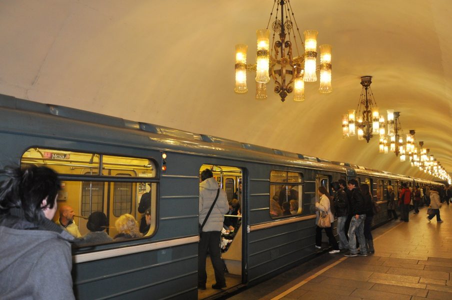Tunnelbanan i Moskva.