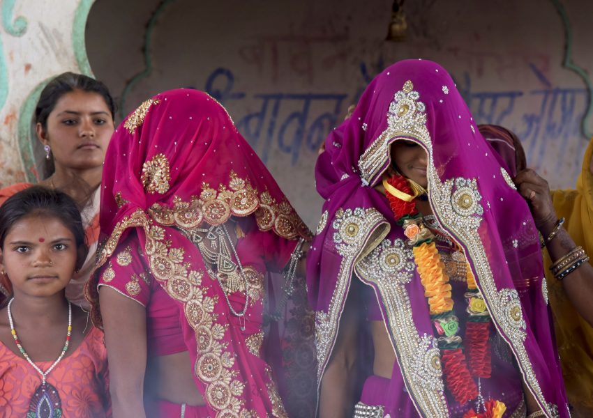 Barnäktenskap i Madhya Pradesh, Indien, 2017.