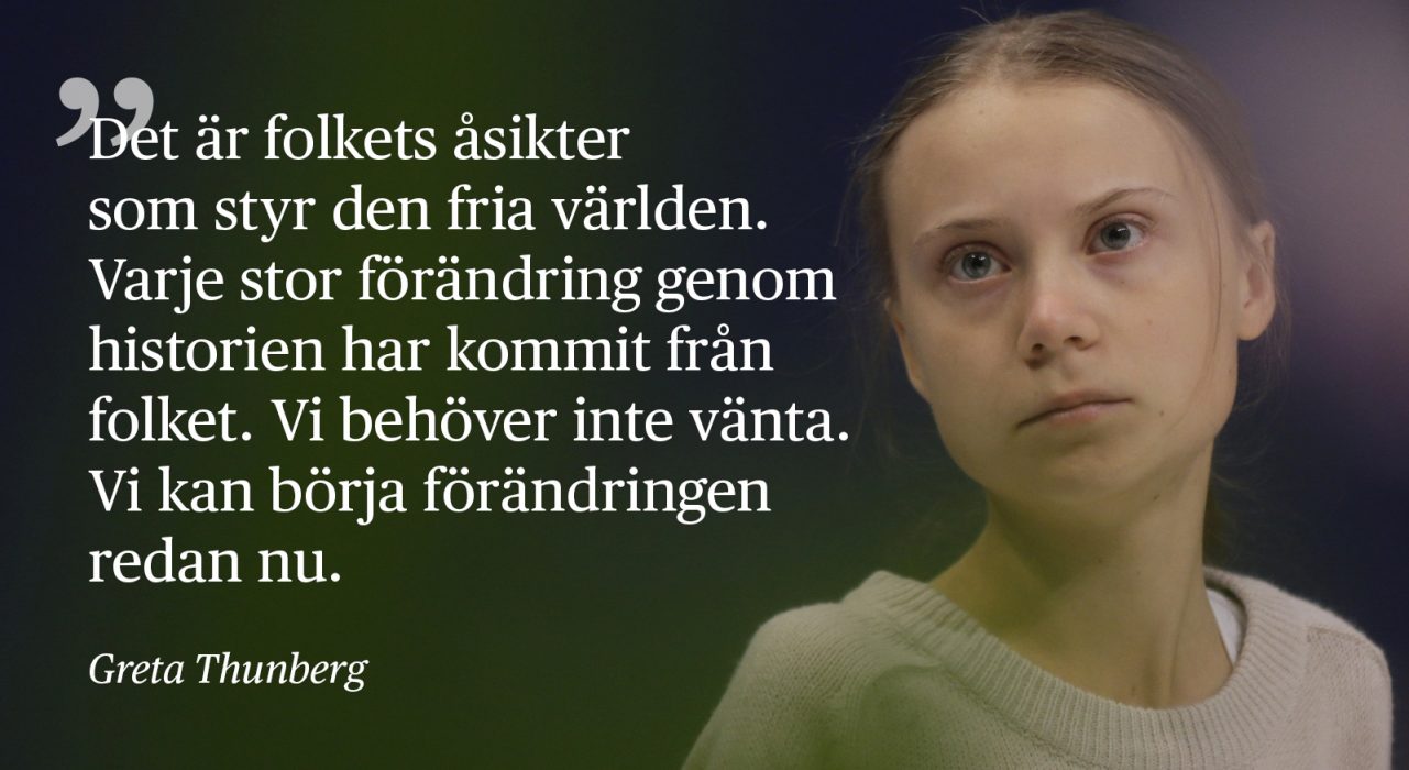  Greta Thunberg talade inför delegater vid FN:s klimatmöte COP25 i Madrid på onsdagen.