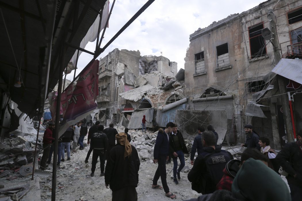 Det syriska inbördeskrigets härjningar märks tydligt i staden Ariha i provinsen Idlib.