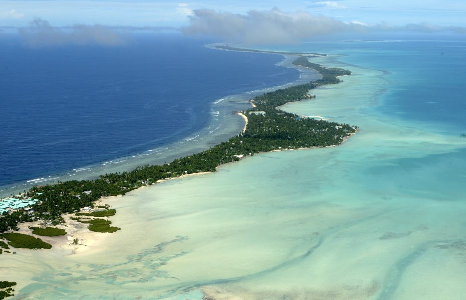 Kiribati är en av nationerna i Stilla havet som är värst påverkade av stigande havsvattennivåer.