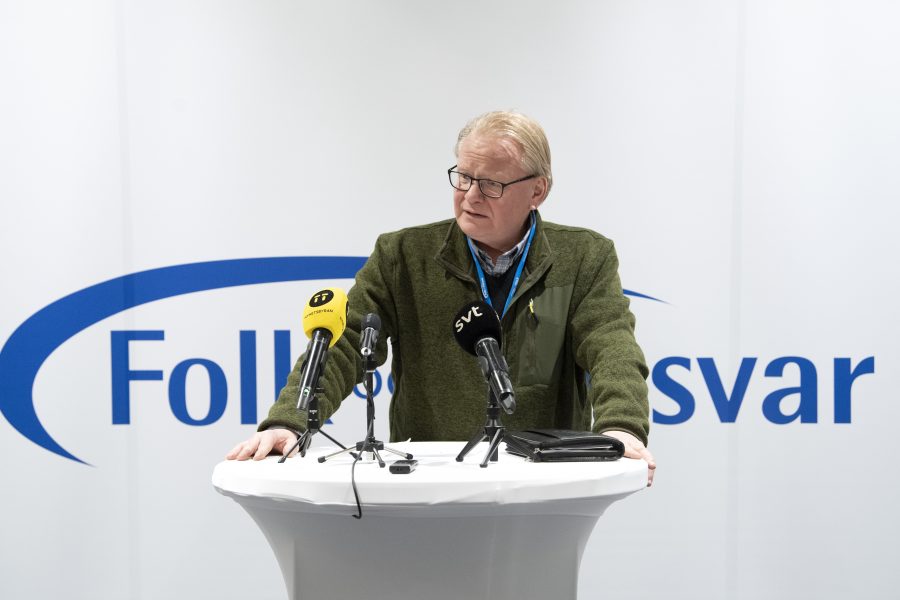 Försvarsminister Peter Hultqvist (S) på Folk och försvar på Högfjällshotellet i Sälen.