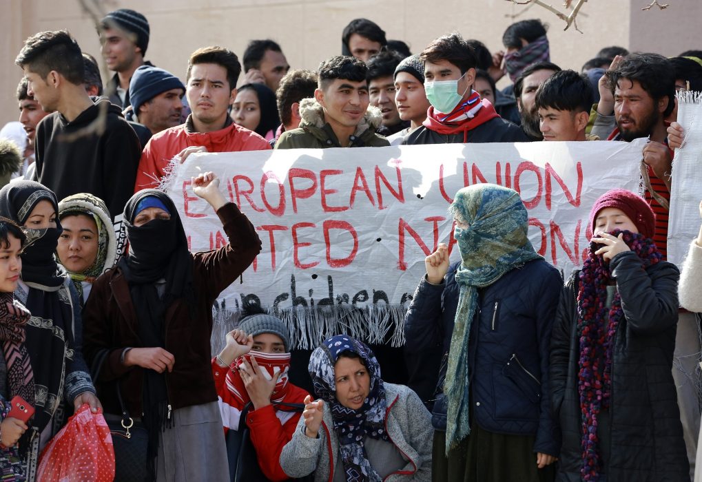 I tisdags var det den andra dagen i rad av protester på Lesbos.