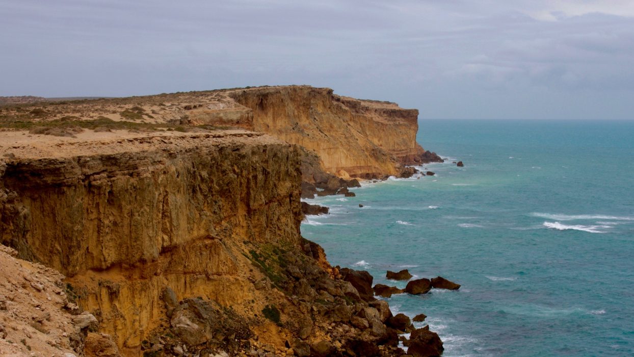 Stora Australbukten (Great Australian bight) ligger söder om centrala Australien.