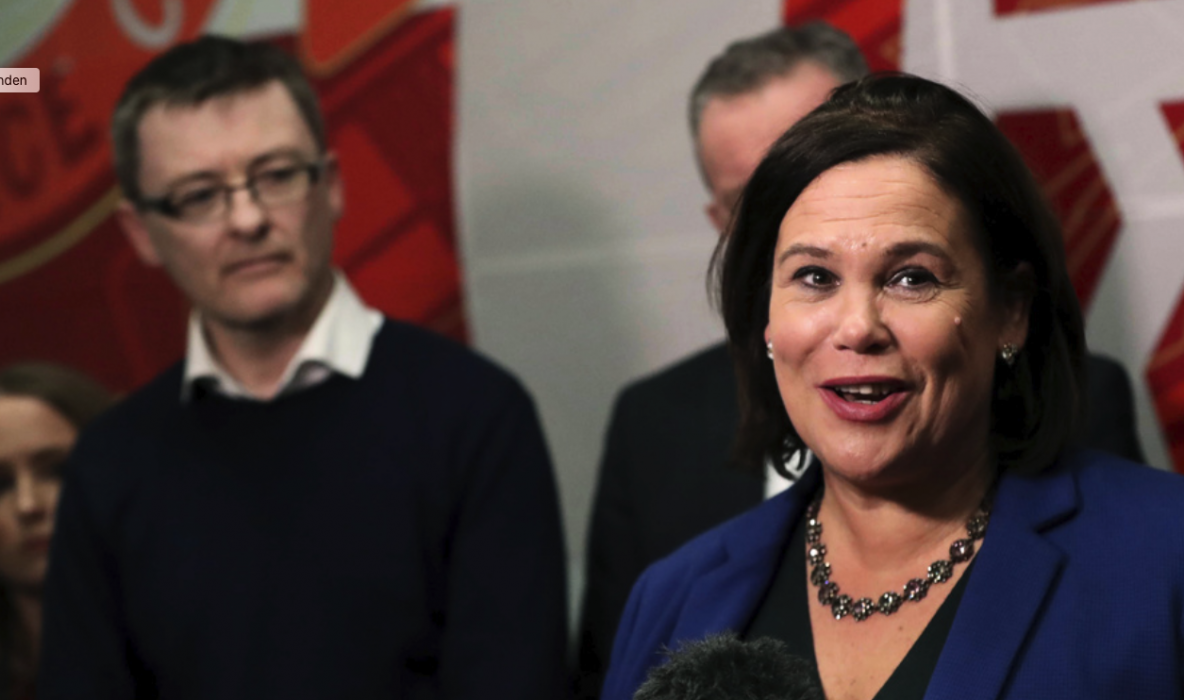 Sinn Féins partiledare Mary Lou McDonald.