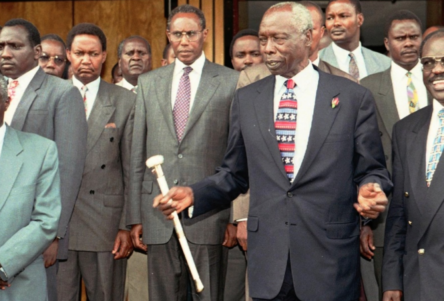 Daniel arap Moi i samband med ett kyrkobesök i Nairobi 1998.