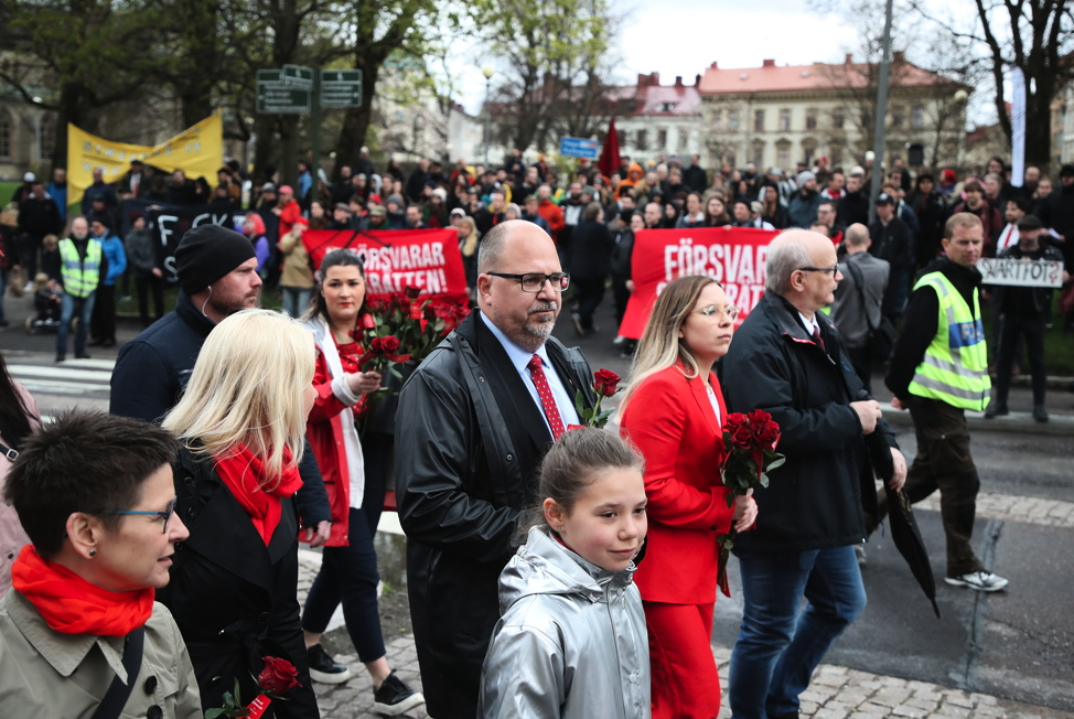 Inget förstamajtåg i år för LO:s ordförande Karl-Petter Thorwaldsson eller för Socialdemokraterna på grund av coronaviruset.