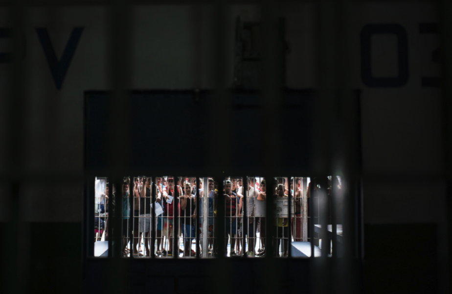 Fångar bakom galler i Brasilien, här i Manaus.
