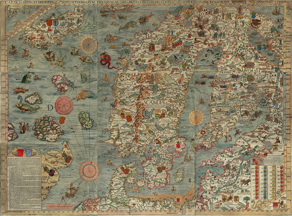 Skandinavien omfattar Danmark, Sverige och Norge.