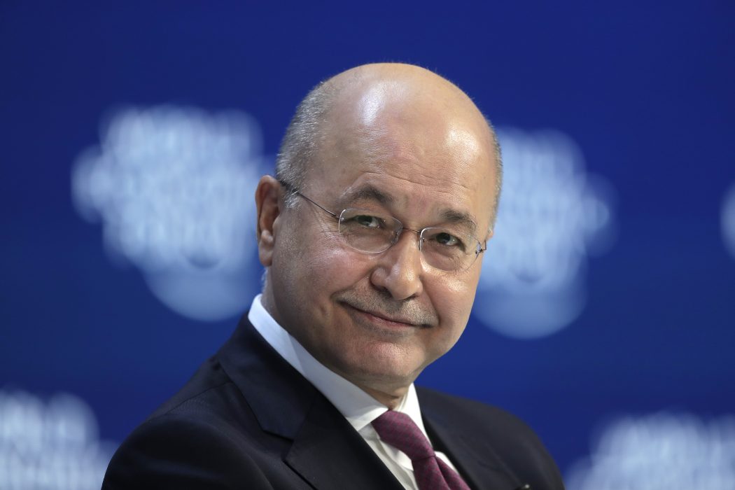 Iraks president Barham Salih.
