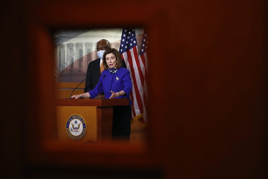 Demokraten Nancy Pelosi i den amerikanska kongressen.
