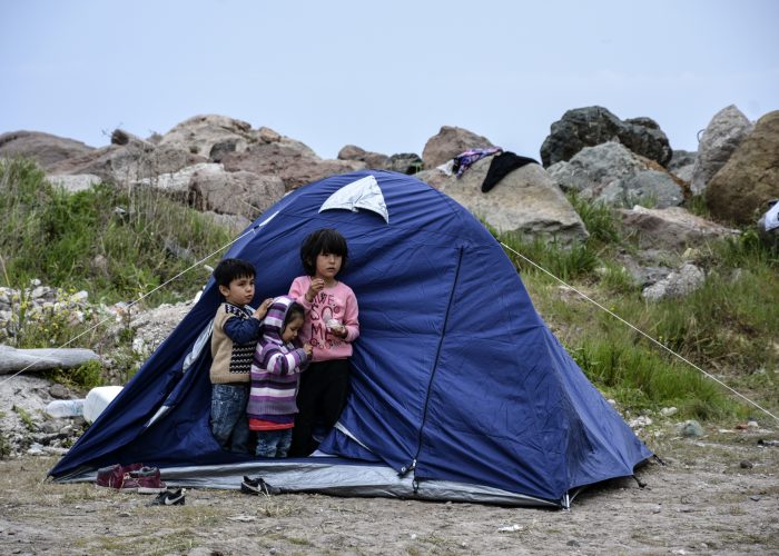 Virus Outbreak Greece Migrants