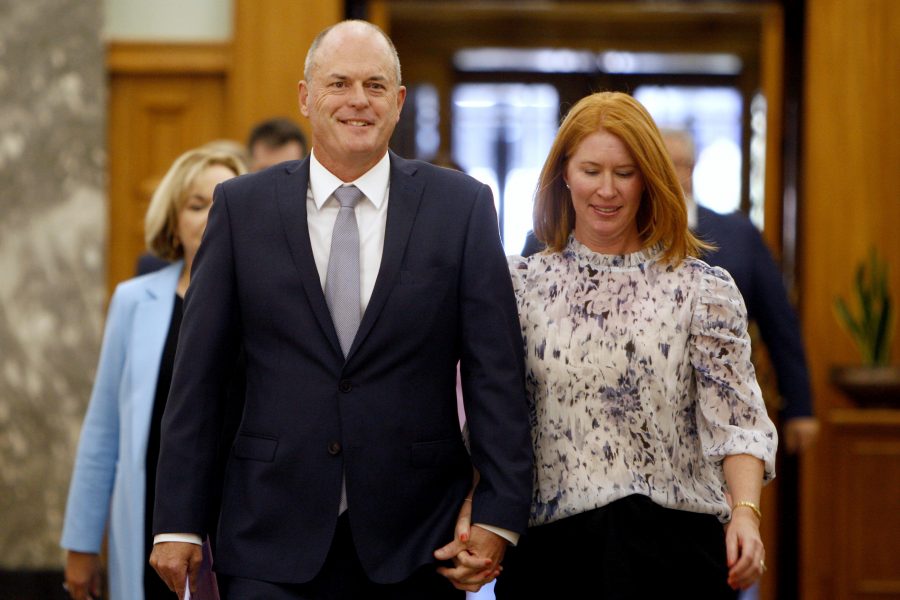 Todd Muller, här med hustrun Michelle, blir ny ledare för National Party i Nya Zeeland.