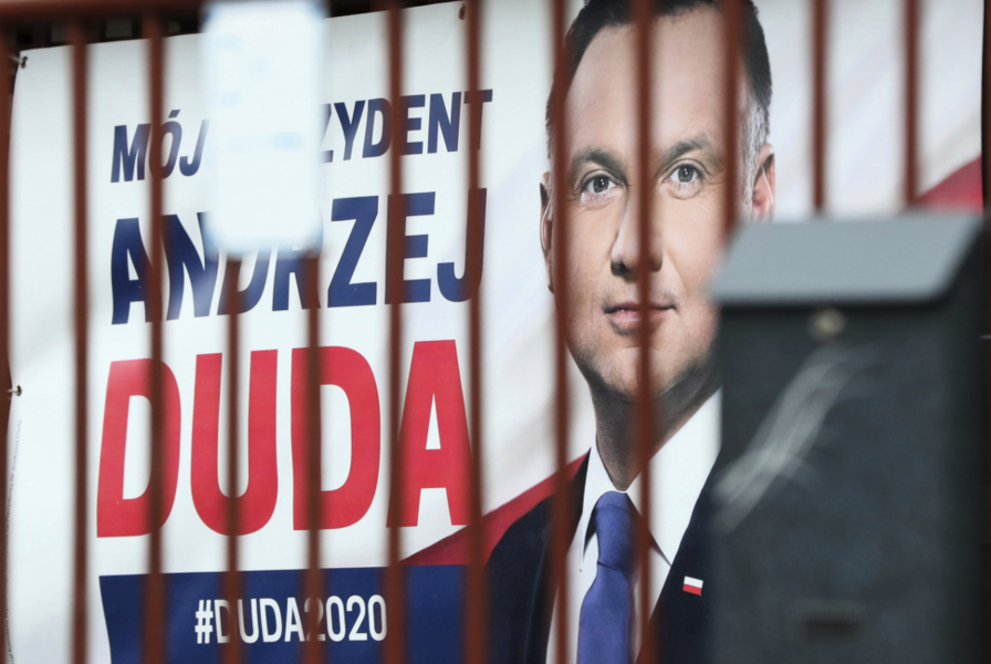 Bild från i onsdags då beskedet kom att det polska presidentvalet skjuts på obestämd framtid.