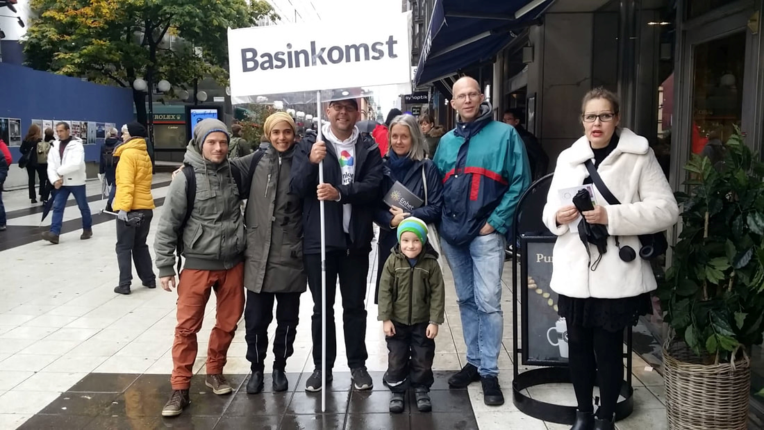 Den 2 juni ordnas en manifestation för basinkomst i Stockholm.