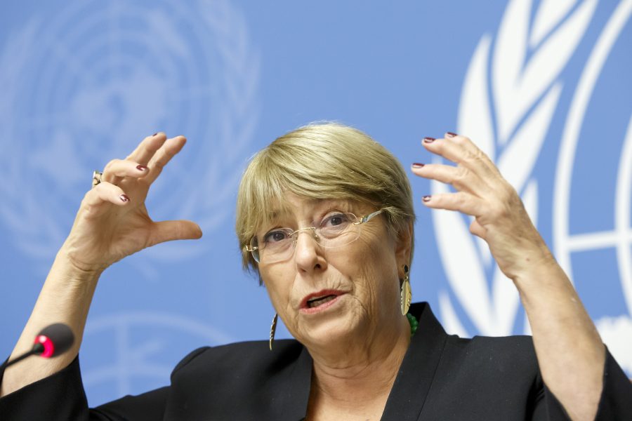 FN:s människorättschef Michelle Bachelet.