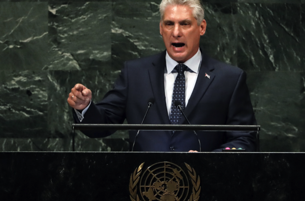 Kubas president Miguel Díaz-Canel.