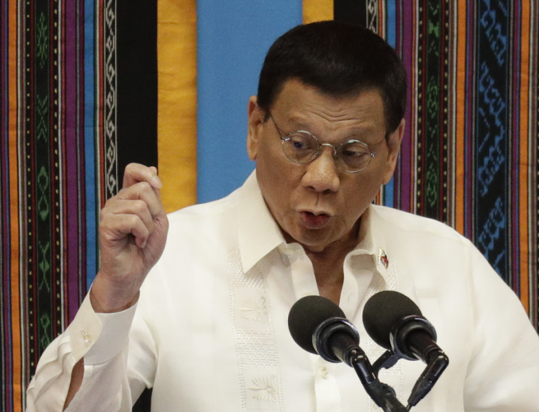 Filippinernas president Rodrigo Duterte.