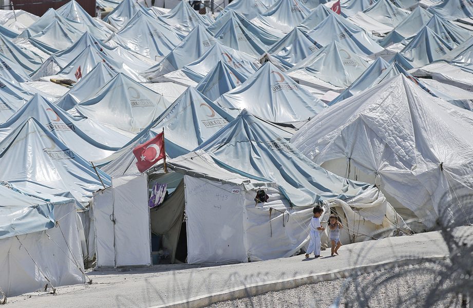 Flyktingläger i Turkiet.