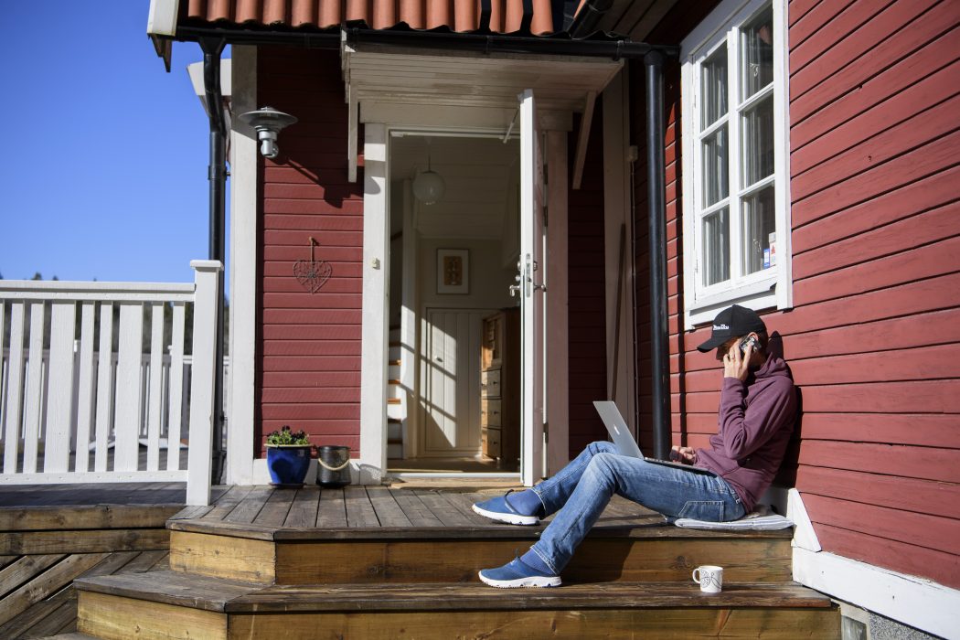 Angenämt hemarbete? Många vill fortsätta på den inslagna banan.