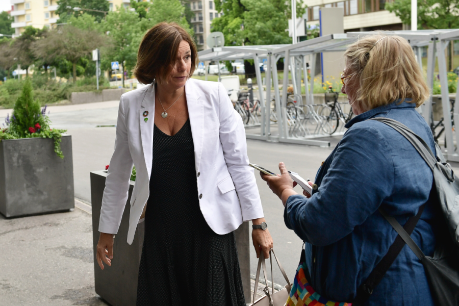 Isabella Lövin (MP) vill se en hållbar migrationspolitik.
