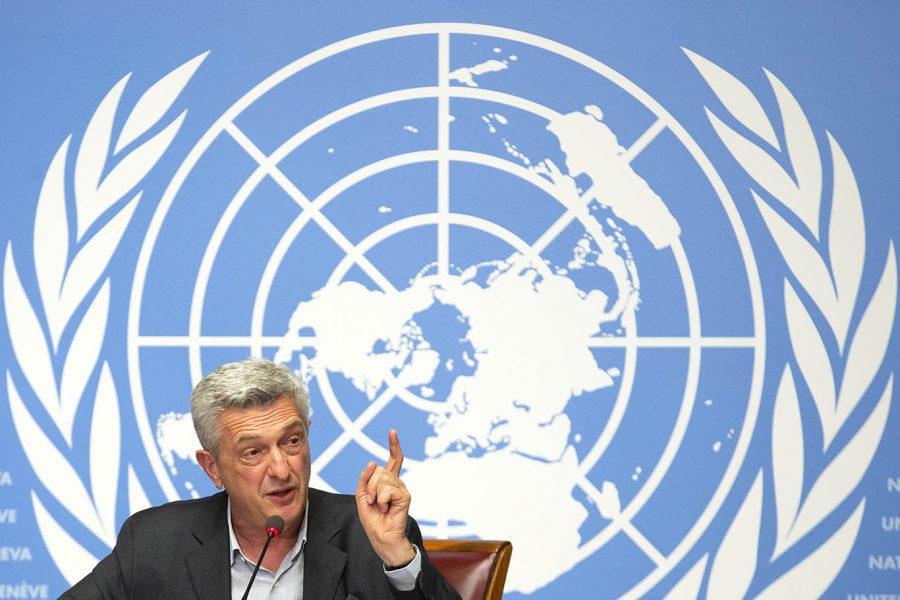 UNHCR:s chef Filippo Grandi menar att den ökade politiseringen av flyktingfrågan har förödande konsekvenser.