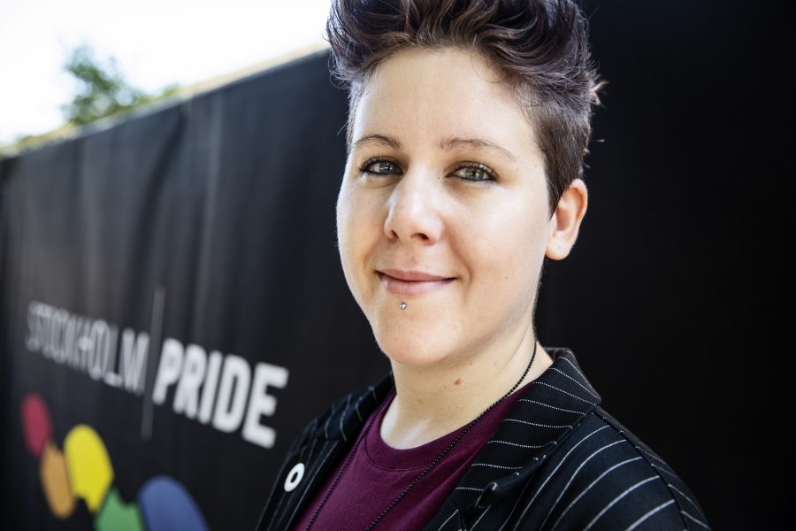  Vix Viktoria Herjeryd är ordförande för Stockholm Pride.