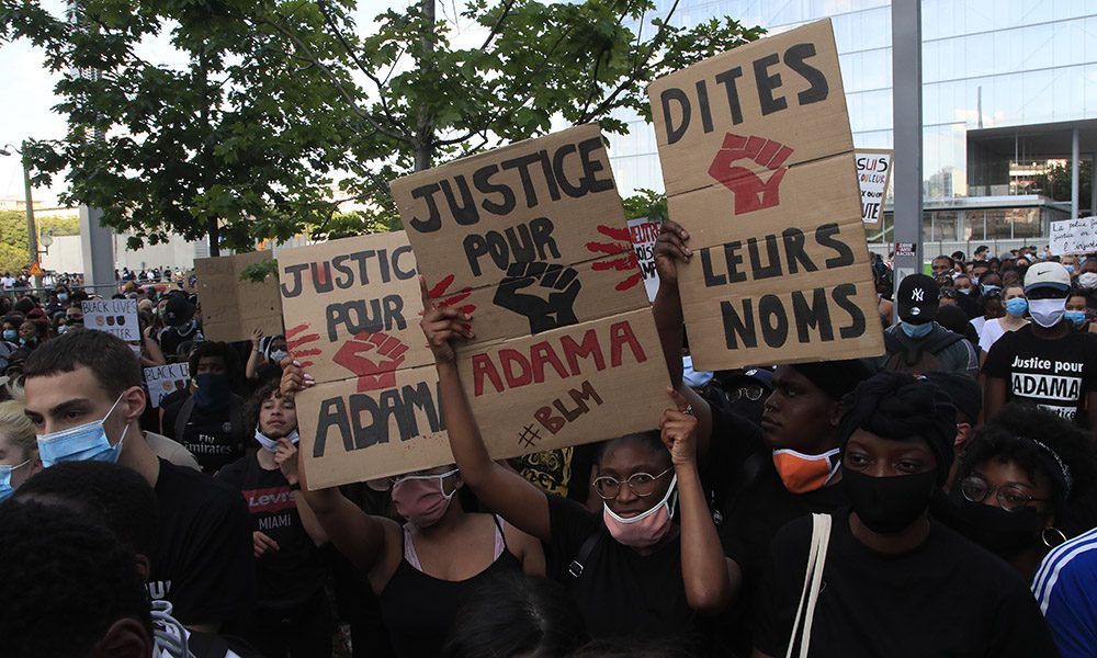 18 juli sker en protestmarsch mot polisbrutalitet i Frankrike.
