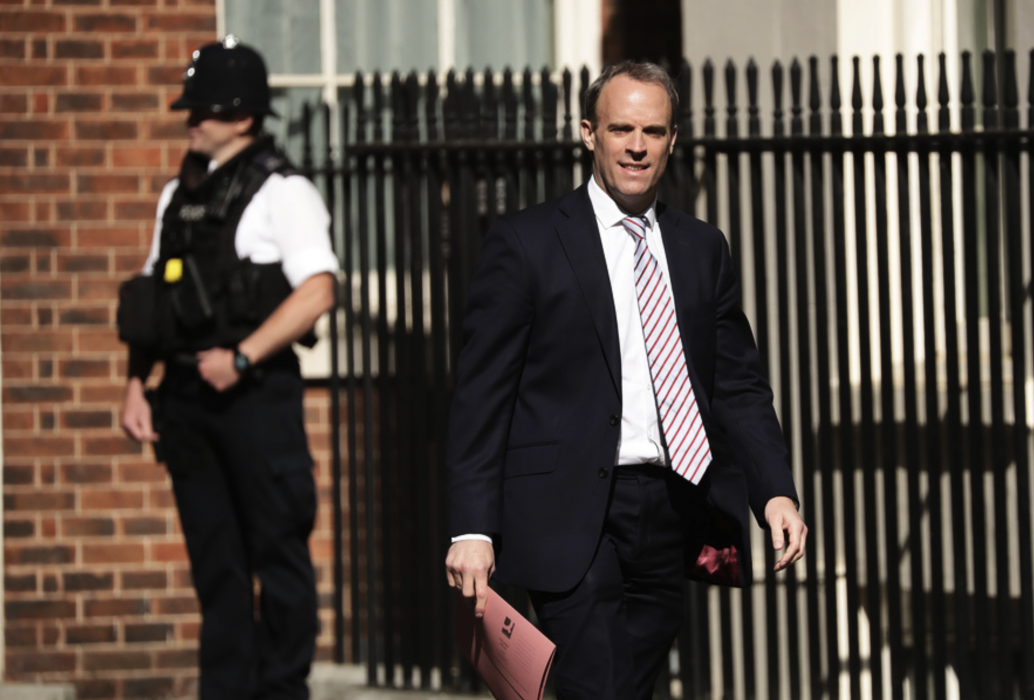 Storbritanniens utrikesminister Dominic Raab.