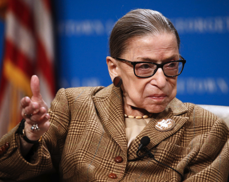 Ruth Bader Ginsburg.