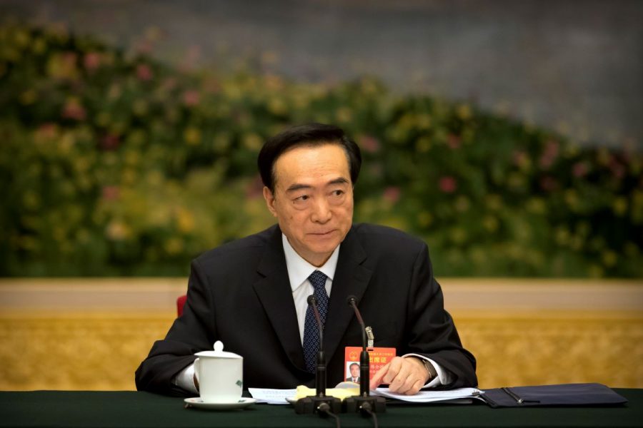 Chen Quanguo, partisekreterare i Xinjiang och ledamot i kinesiska kommunistpartiets politbyrå.